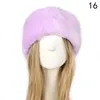 Berety futrzane sztuczne futra czapki nausza na głowę jesienna zima pluszowa zagęszcza puszyste czapki dla kobiet na zewnątrz czapka ochrony ucha