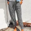 Damesbroek Oversize Casual Women Trousers Jogger Spring Summer volledige lengte Harem Fashion Leopard Print High Taille