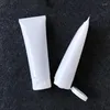 保管ボトル空のプラスチック白いポータブルシャンプー/ボディウォッシュ補充可能なソフトチューブ100mlスクイーズフェイシャルクレンザー/クリーム