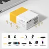 Projektörler Mini Projektör J9C LED Portable Home Cinema 720p Senkronizasyon Android iPhone Beamer 1080p Video TV Stick için Düzeltme