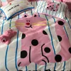 Zestawy Ins Bedding Zestawy Zestawy Pink Cat Katowca Zestaw rozkładów z poduszkami Pościelami pościel