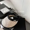 Luxury Sequin Sunshade Hat Summer Summer Beach Visors Visors Gat.