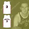 Aangepaste nee naam heren jeugd/kinderen Ernie Calverley 3 Providence Steamrollers White Basketball Jersey 1 Top gestikte S-6XL