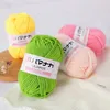 25gSet Soft Milk Cotton Yarn AntiPilling High Quality Hand Knitting 4ply For Scarf Sweater Hat Doll Craft 240411