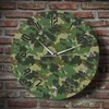 Zegary ścienne kamuflaż nowoczesny design cichy akrylowy druk salon dekoracja domu armia solider kwarc relojd pared wojskowy saat