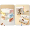 Product 1 Set of 5 Kids Towels Baby Washcloth Baby Bath Drool Towel Hanging Coral Velvet Towel