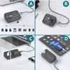 Splitter USB Phixero 3.2 Station d'amarrage à haute vitesse Adaptateur Multit-ports Multi-ports plusieurs socket otg 3.0 avec lecteur de carte SD 240418