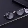 Lenses New York Thom Brand Retro Round Lunes Frame Men Vintage Optical Myopia Eyeglass Women Alloy Acétate Full Rim Eyewear TB011