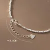 Anklets Miqiao Bell Silver 925 Sterling armband op het been voor vrouwenvoetketen