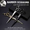 Hår sax Professional 8-tums hårklippare högkvalitativ salong Flat Clippers Rostfritt stål Thin Clippers Hårklippare Q240426