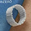 Clusterringen 925 Sterling Silver Interwoven Web Ring 6-10 Grootte voor man Women Wedding Engagement Fashion sieraden Charme Accessoires