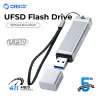 Orico UFSDメタルフラッシュUSB 3.0フラッシュドライブ411MB/s 512GB 256GB 128GB 64GB USBスティックタイプCペンドライブメモリスティックUディスク