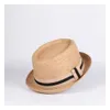 Breda randen hattar hink hattar sommar kvinnor raphaea mens sol hat gentlemans brev pappa rodd maskin fedora hatt pappa platt fläsk pi tassel strand hatt panama c j240425