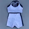 Shoga shoga da shoga da shoga da donna da donna set da donna set di sport da donna set di fitness e tuta da campo reggiseno ad alto contenuto di corsa corta e tuta da passeggiata 240424 240424