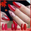 7ml ciemnoczerwony żel lakier do paznokci jesienna zimowa seria półprzewodowa lakierka sztuczna zanurzona w manicure z LED UV 240425