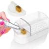 Bit 2in1 Porta per trapano per unghie e cassetta per la pulizia della testa di macinatura comoda strumento di manicure e pedicure