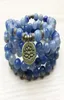 SN1165 Högkvalitativ design Womens Mala Beads Armband Trendy Yogi Necklace Lotus Blue Aventurine Quartz Armband 8414903