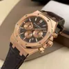 Piquet luxury moda Audemar APSF Royals Oaks Wristwatch Audemarrsp 18K Gold rosa Automático Mechanical Menical Watch 26331 ou Designer à prova d'água