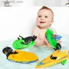 Sand Play Water Fun Speed Boat Ship Wind Up Toy Bath Toys Docuting Toys Float in Water Childrens classici giocattoli Windup Toys Q240426