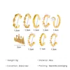Charm 9Pcs Fashion Gold Color Pearl Ear Clip Earrings for Women Retro Elegant Without Piercing Ear Cuff On Earrings Jewelry Gift