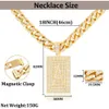 STRANDS HIP HOPS Dames A-Z Oorspronkelijke naam Hanger ketting 12 mm Ice Water Diamond Shop Cubaanse ketting Verjaardagsjuwelen Geschenk 240424