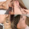 Tattoo Transfer 15 Sheets Small Temporary Tattoos For Women Adults Hands Neck Tattoo Sticker Tiny Fresh Pattern Moon Butterfly Fake Tattoo Paste 240426