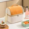 Toast Lunchbag Doppelschicht verdickter Isolationsbeutel Einschuld tragbare Lunchbox-Aufbewahrungstasche mit großer Kapazität Picknick-Eisbeutel