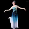 Stage Wear Classical Dance Costumes Female Elegant Umbrella Fan Modern Hanfu Dancewear Ancient Chinese Square Costume For