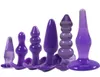 Masaj 6pcsset yumuşak silikon jöle anal yapay penis fiş prostat masajı yetişkin ürünleri boncuklar çift7463310 için seks oyuncakları