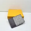 Kredit -ID -korthållare Designer Läderplånbok Pengar PAGS PLAID Korthållare Väska för män Kvinnor Fashion Mini Cards Bag Coin Purse With Box