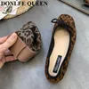 Casual Shoes Women Flats 2024 Spring Slip On Loafers Soft Ballet Ladies Ballerina Comfort Solid Loafer Female Bow Knot Mujer