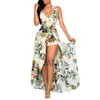 Dresses for Woman Designer Dress High-waisted long dress High split floral skirt halter style summer silk dress seaside holiday temperament gentle and comfortable