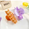 Clamps YHJ New Small Flowers Hair Claw Acetate Popular Shark Catch Hair Claw Clip Hair Accessories for Women Girls Y240425