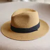 Breide rand hoeden emmer hoeden grote kop 63 cm Panaman strohoed met opvouwbare strohoed plus size heren jazz tophoed zonnebescherming en zonnescherm hoed 240424