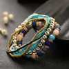 Beaded 7 Pieces/Set Four Seasons Bohemian Multi Layered Jewelry and Womens Elastic Armband 2019 NYTT