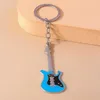 Keychains Lanyards Fashion Music Guitar Charms Keychain for Women Men Car Key Handbag Hanging Keyrings Accessories Diy Jewets Gifts