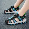 Letnie dzieci sandały plażowe marka mody trampki dla dziewcząt Rozmiar 28-38 chłopców obuwia dzieci bez poślizgu buty dla dzieci 240416
