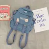 Zaino in stile 2024 donne simpatiche zaini per la scuola studentessa borsetto badge dambolo dambolo kawaii girl viaggio