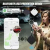 Alarm Smart Bluetooth GPS Tracker działa z Find My App Anti Lose Urządzenie Przypomnienie do wymiennego znacznika iPhone'a