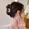 Klemmen vrouw metalen vlinder haarklauwen paardenstaart haaraccessoires Alloy Hair Clips Koreaanse Barrettes Hairgrips Hoofdkleding Meisjes ornamenten Y240425