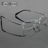렌즈 순수한 티타늄 안경 림리스 광학 프레임 처방전 스펙터클 프레신 안경 안경 11090 슬림 사원
