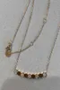 Necklace High Beehive End 925 Silver Plated 18k Rose Gold White with Diamond Hexagon Overlay Honeycomb Clavicle Chain7735010