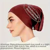 Hijabs 2024 Nuovo semplice turbroma monocromatico undercap casual versatile elastico cappello hijab elastico hijab berretto hijab esterno esterno hijabs interno hijabs d240425