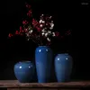 Vaser modern minimalistisk jingdezhen keramisk vas prydnad matbord tv -skåp vardagsrum blommor arrangemang dekoration