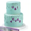 Backwerkzeuge 40pcs/Set Alphabet Buchstabe Form Form des Fondantstempelkuchenschneideres Digitales Symbol Küchenwerkzeug