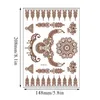 Tattoo Transfer Tattoo Sticker Brownish-red Tattoo Temporary Fake Tattoo Lace Floral Totem Waterproof Long Lasting Body Art Waterproof Tattooing 240427