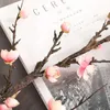 Getrocknete Blumen heißer Verkauf neu 54 cm Single Pink Winter Plum Branch Künstliche Blume Home Hotel Hochzeitsszene Dekoration Blumenarrangement DIY