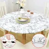 Table de nappe de nappe rond PVC PVC Couverture imperméable à l'huile élastique Aduré Home Kitched Wedding Party Protection