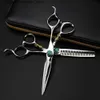 Ciseaux de cheveux professionnels JP440c Steel 6 Emerald Hair Clip Clipper Barber Tool Tiger Hair Clip Slim Barber Q240426 Q240426