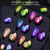 MTSSII 7ml 9D Rainbow Glitter Cat Magnetic Gel Gel Gel Snowlight Snowlight Semi Permanente Immergiti fuori dalla vernice art scintillante LED UV 240425